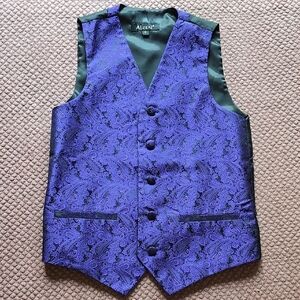 Purple Paisley Boy's Vest